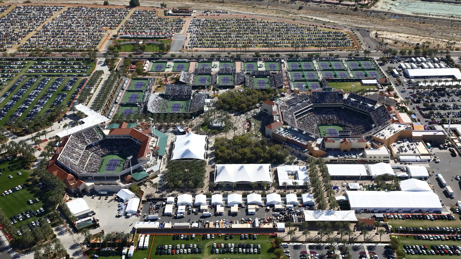 InProduction 5,500-seat stadium build with outer-court seating and premium viewing areas installed for the BNP Paribas Open, enhancing sightlines and elevating the tournament experience.