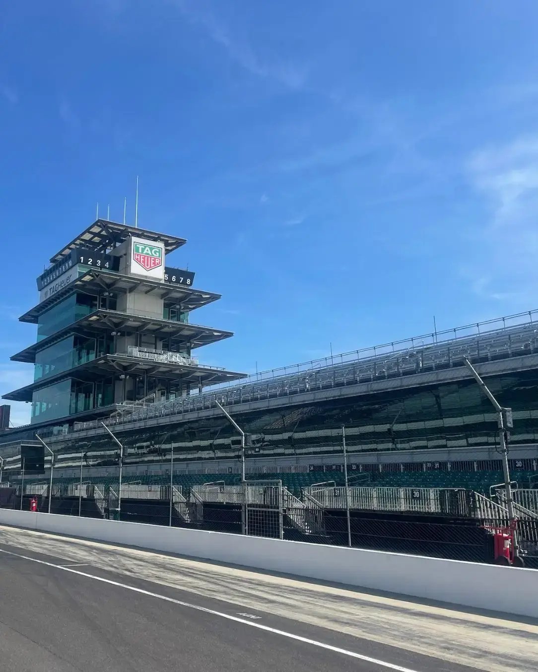 Modular seating added to an established racetrack to increase spectator capacity and improve viewing options.