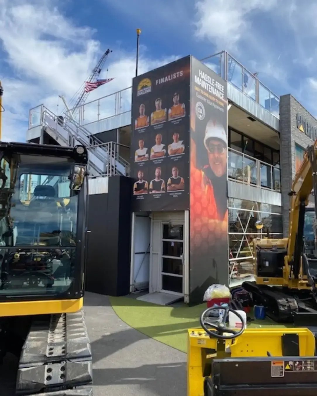 Expansive custom modular activation at a convention entrance designed to highlight the brand and engage attendees.