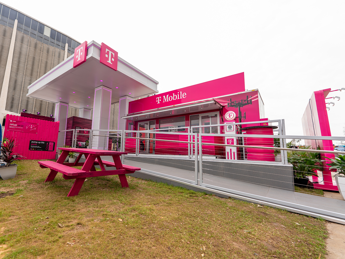 InProduction branded T-Mobile hospitality activation installed at the Houston Rodeo