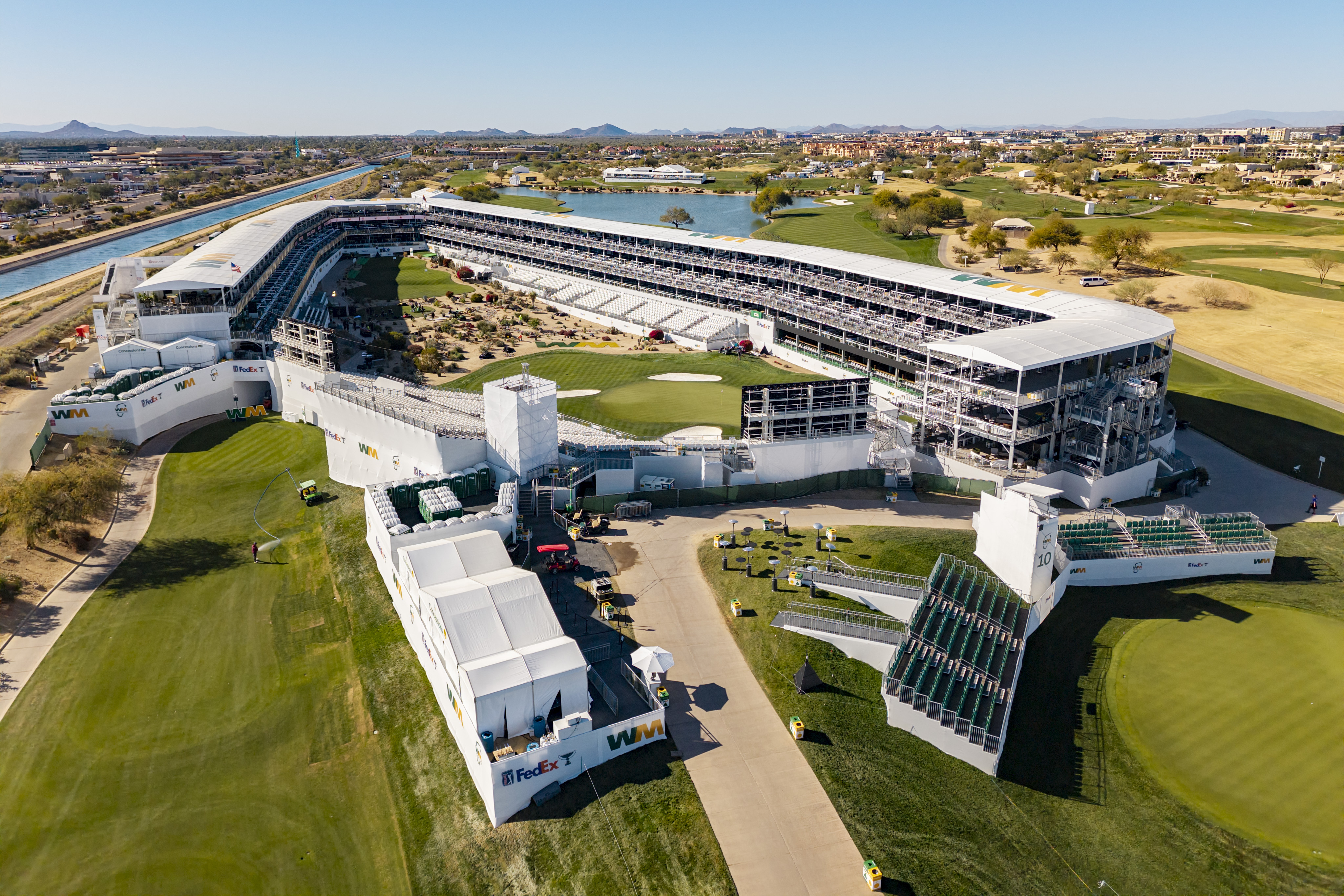 WM Phoenix Open 16th hole aerial view